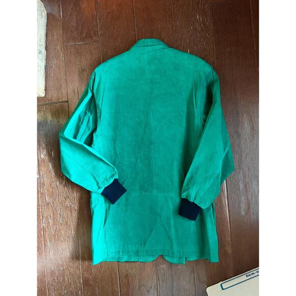 Vintage Green Leather Jacket by The Works from Saks Fifth Avenue - Size M - Picture 6 of 7